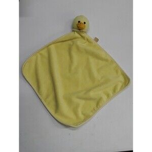 JAAG Plush Yellow Duck Lovey Baby Security Blanket Plush Fleece 13" x 13"